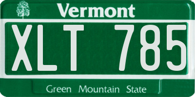 VT license plate XLT785