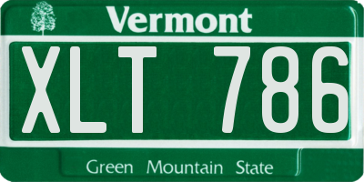 VT license plate XLT786