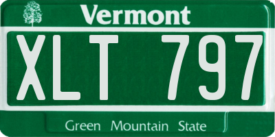 VT license plate XLT797