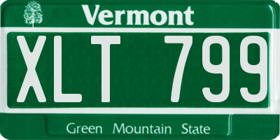 VT license plate XLT799
