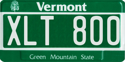VT license plate XLT800