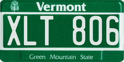 VT license plate XLT806