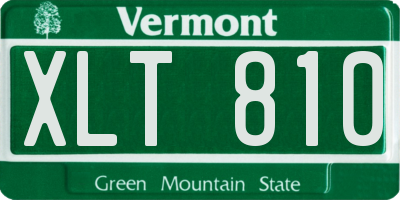 VT license plate XLT810