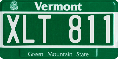 VT license plate XLT811