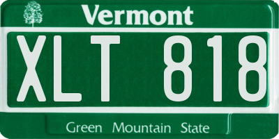 VT license plate XLT818