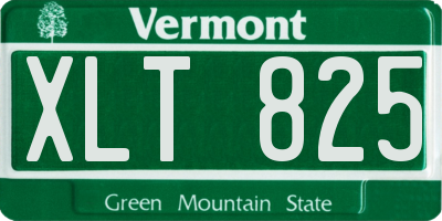 VT license plate XLT825