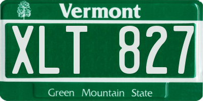 VT license plate XLT827
