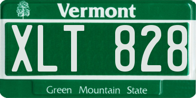 VT license plate XLT828