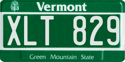 VT license plate XLT829