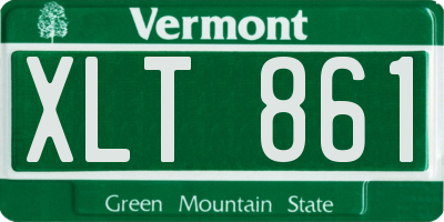 VT license plate XLT861