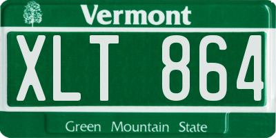 VT license plate XLT864