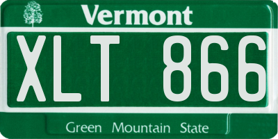 VT license plate XLT866