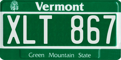 VT license plate XLT867