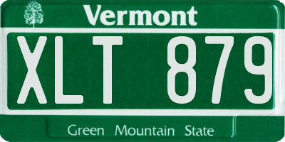 VT license plate XLT879