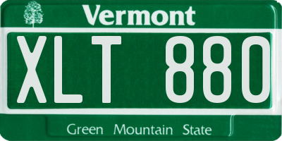 VT license plate XLT880