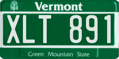 VT license plate XLT891