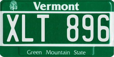VT license plate XLT896