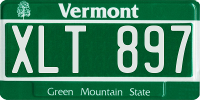 VT license plate XLT897
