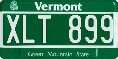 VT license plate XLT899