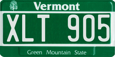 VT license plate XLT905