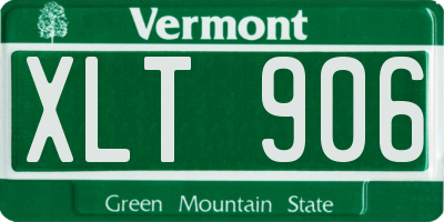 VT license plate XLT906