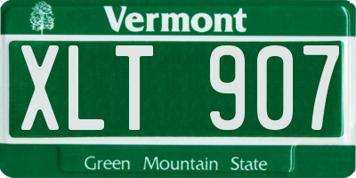 VT license plate XLT907