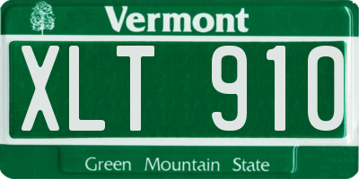 VT license plate XLT910