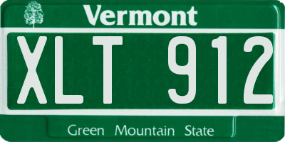 VT license plate XLT912