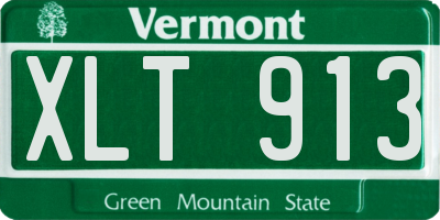 VT license plate XLT913