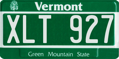 VT license plate XLT927