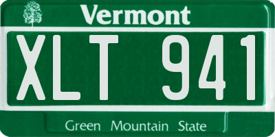 VT license plate XLT941