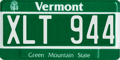 VT license plate XLT944