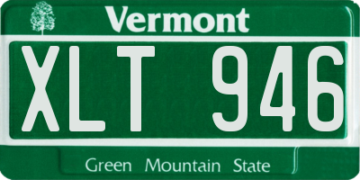 VT license plate XLT946