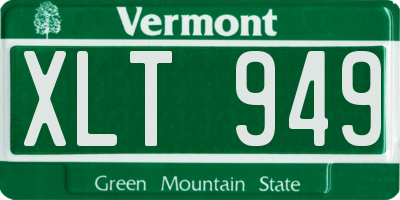 VT license plate XLT949