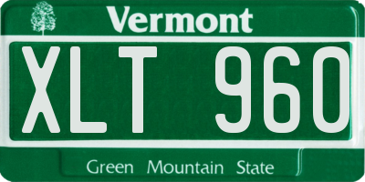 VT license plate XLT960
