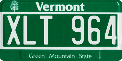 VT license plate XLT964