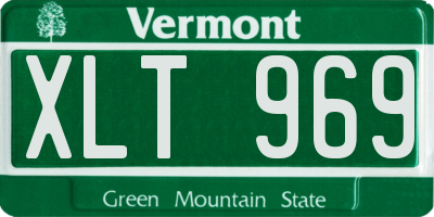 VT license plate XLT969