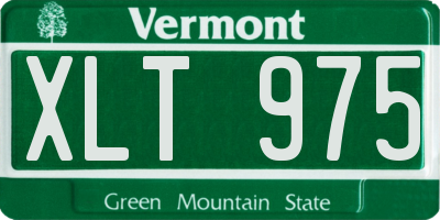 VT license plate XLT975