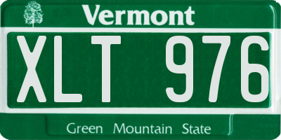 VT license plate XLT976