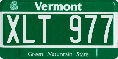 VT license plate XLT977