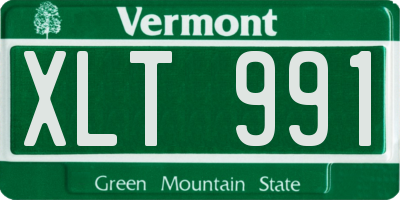 VT license plate XLT991