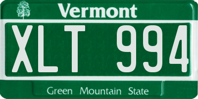 VT license plate XLT994