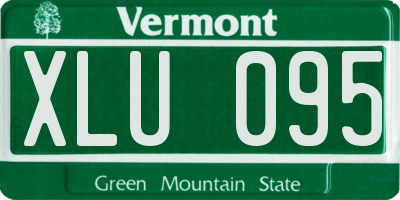 VT license plate XLU095