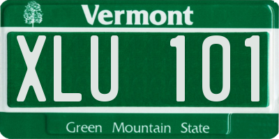 VT license plate XLU101