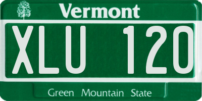 VT license plate XLU120