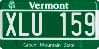 VT license plate XLU159