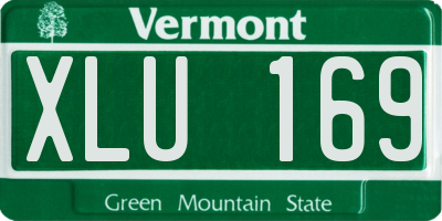 VT license plate XLU169
