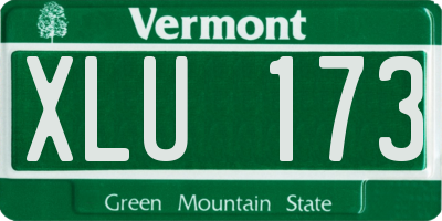 VT license plate XLU173