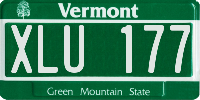 VT license plate XLU177