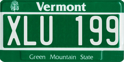 VT license plate XLU199